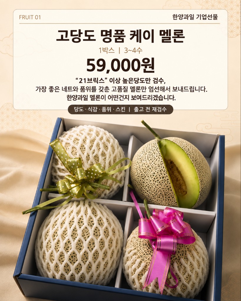 고당도 명품 K-멜론 선물세트