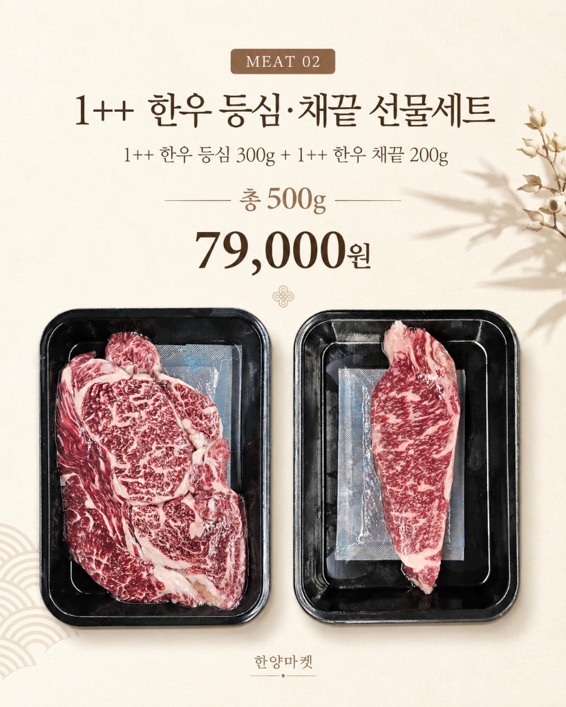 1++ 한우 등심·채끝 선물세트